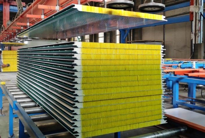 Rockwool স্যান্ডউইচ প্যানেল ফায়ার প্রতিরোধের
